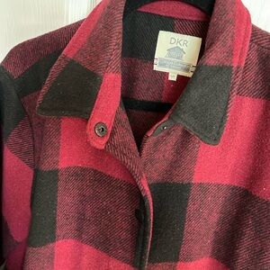 Red and Black Plaid Jacket